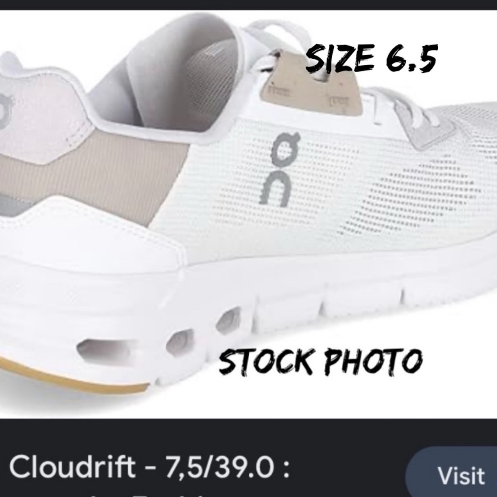 Women’s On Cloud Drift Running Shoes in Un-dyedwhite/sand EUC